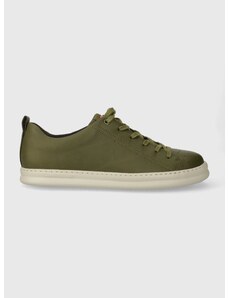 Kožené sneakers boty Camper Runner Four zelená barva, K100226.134