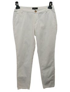 Bílé plátěné kalhoty Mango