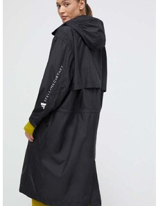 Bunda adidas by Stella McCartney dámská, černá barva, přechodná, oversize, IT8274