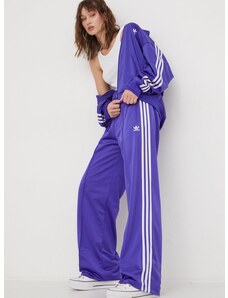 Tepláky adidas Originals Firebird Loose fialová barva, s aplikací, IP0635