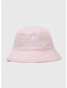 Bavlněná čepice adidas Originals růžová barva, IS4628