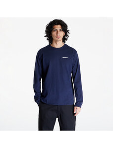 Pánské tričko Patagonia M's L/S P-6 Logo Responsibili-Tee Classics Navy