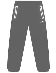 KUGO-Chlapecké zateplené softshellové kalhoty větší šedé