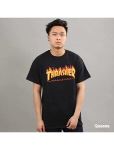 Pánské tričko Thrasher Flame Logo Black