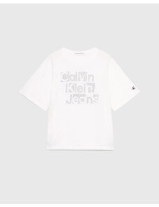 CALVIN KLEIN METALLIC CKJ BOXY T-SHIRT