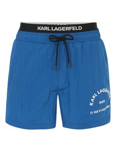 Karl Lagerfeld Plavecké šortky modrá / černá / bílá