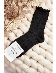 Kesi Vzorované dámské ponožky černé