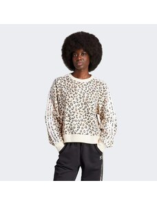 Mikina adidas Originals Leopard Luxe Trefoil Crew