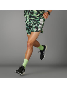 Adidas Šortky Own the Run 3-Stripes Allover Print