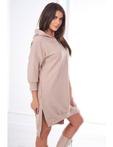 Fashionweek Pohodlné mikinové šaty s kapucí K9078