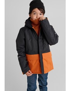 Chlapecká zimní lyžařská bunda Reima Timola černá/oranžová