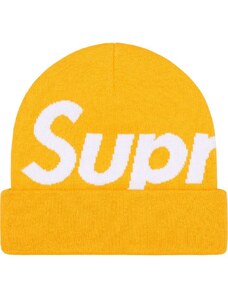 Supreme Big Logo Beanie Yellow