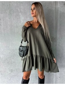 Creative Šaty - kód 71077 - 3 - olivově zelená