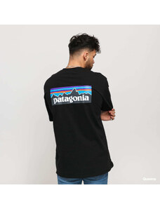 Pánské tričko Patagonia M's P6 Logo Responsibili Tee Black