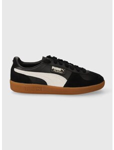 Kožené sneakers boty Puma Palermo černá barva, 396464