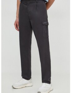 Kalhoty Aeronautica Militare pánské, šedá barva, jednoduché