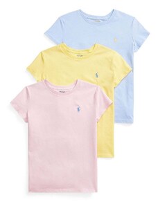 Dětské bavlněné tričko Polo Ralph Lauren 3-pack