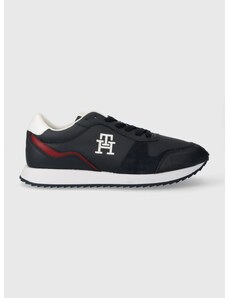 Sneakers boty Tommy Hilfiger RUNNER EVO LTH MIX tmavomodrá barva, FM0FM04959