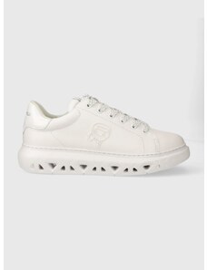 Kožené sneakers boty Karl Lagerfeld KAPRI KITE bílá barva, KL54530