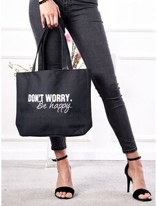 Black women's bag with Shelvt print