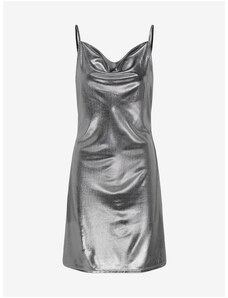 Dámské metalické šaty ve stříbrné barvě ONLY Melia - Dámské