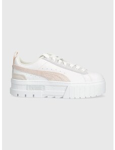 Kožené sneakers boty Puma Mayze Mix Wns bílá barva, 387468