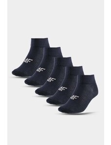 Kesi Chlapecké 4F vysoké kotníkové ponožky 5-PACK tmavě modrá
