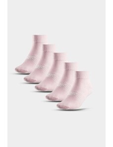 Kesi 4F dívčí vysoké ponožky 5-BACK světle růžové