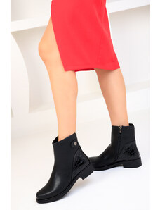 Soho Black-Black Krako Women's Boots & Bootie 18424