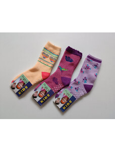 Výprodej!!! Dívčí ponožky froté protiskluzové sada 3 - vel.35-38