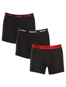 3PACK pánské boxerky HUGO černé (50503079 010)