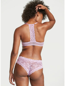 Victoria's Secret Krajkové kalhotky brazilky The Lacie Lace Cheeky Panty Lilac
