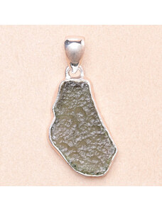 Nefertitis Vltavín přívěsek stříbro Ag 925 P106 - 2,5 cm, 3,6 g