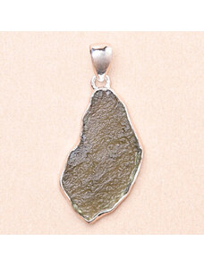 Nefertitis Vltavín přívěsek stříbro Ag 925 P111 - 3,2 cm, 4,7 g