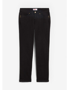 bonprix Pohodlné strečové džíny STRAIGHT Černá