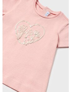Tričko s krátkým rukávem basic NICE světle růžové BABY Mayoral