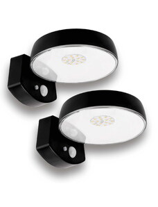 ECOLIGHT 2x LED solární fasádní lampa se senzorem pohybu