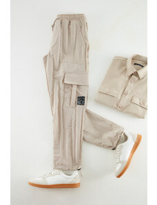 Trendyol Stone Jogger Fit Label Detailed Technical Fabric Parachute Limited Edition Trousers