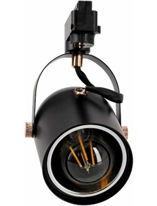 BERGE Reflektor LED E27 pro kolejnice - černý