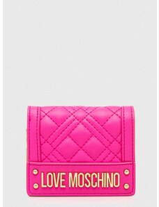 Peněženka Love Moschino růžová barva