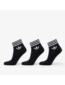 Pánské ponožky adidas Originals Trefoil Ankle Socks 3-Pack Black/ White