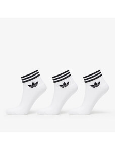 adidas Originals Pánské ponožky adidas Trefoil Ankle Socks 3-Pack White/ Black