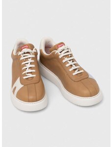 Kožené sneakers boty Camper TWS hnědá barva, K100743.038