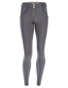 Freddy kalhoty v šedé barvě, D.I.W.O. PRO EKO materiál, normální pas, superskinny střih