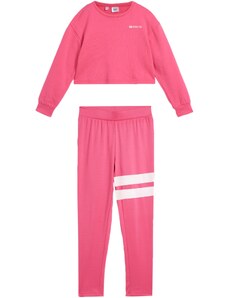 bonprix Dívčí mikina + sportovní legíny (2dílná souprava) Pink