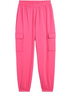 bonprix Dívčí Cargo kalhoty Pink