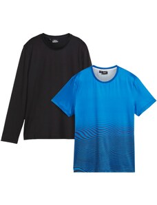bonprix Chlapecké sportovní triko, rychleschnoucí (2 ks v balení) Černá