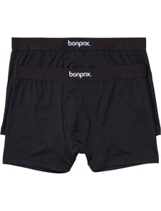 bonprix Sportovní boxerky(2 ks) s recyklovaným polyesterem Černá