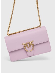 Kožená kabelka Pinko růžová barva, 100941.A0F1