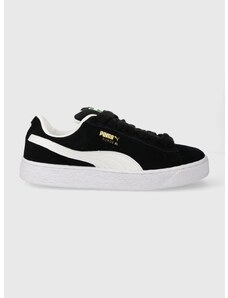 Kožené sneakers boty Puma Suede XL černá barva, 395205